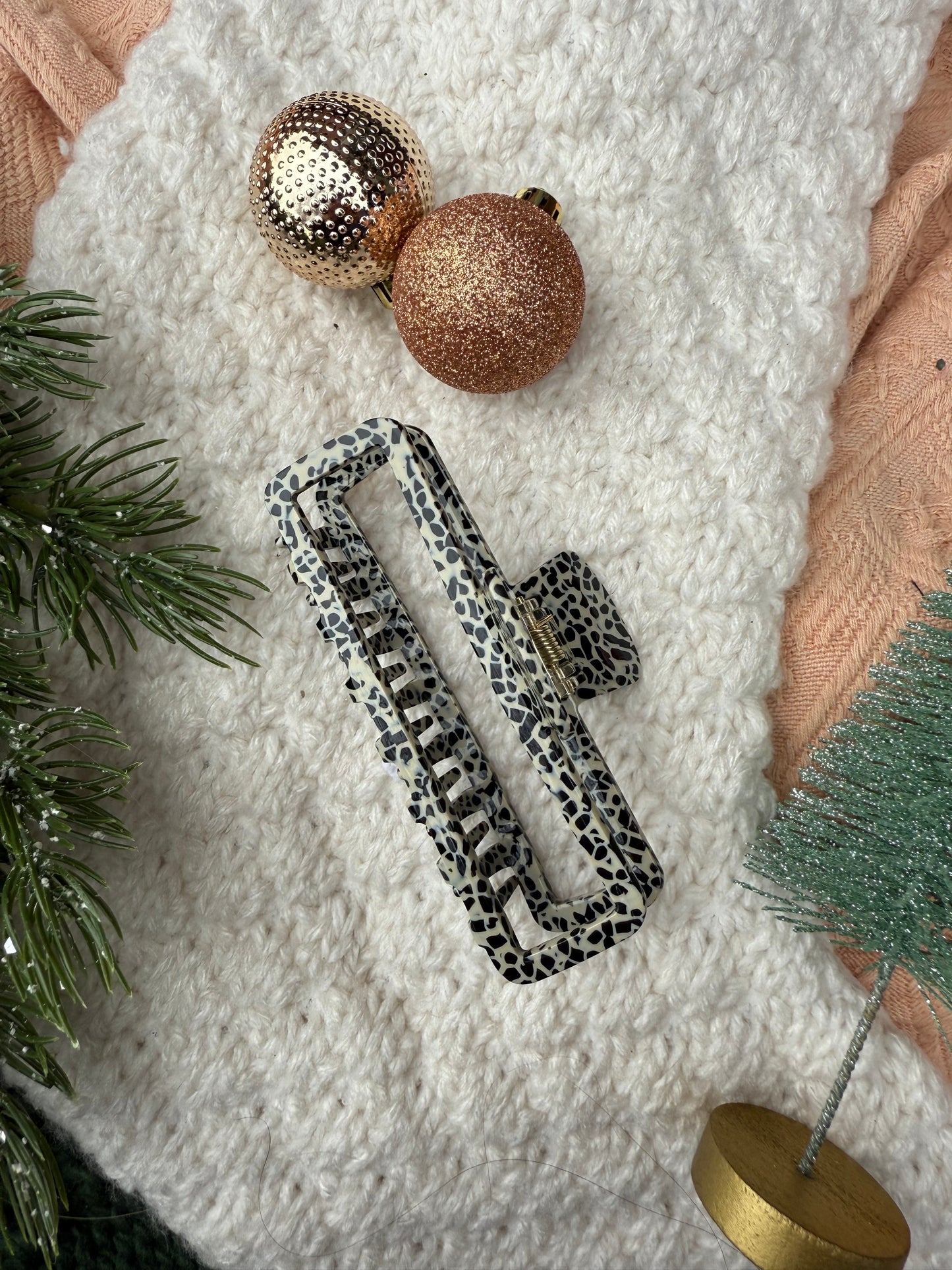 Dalmatian Pattern Claw Clip