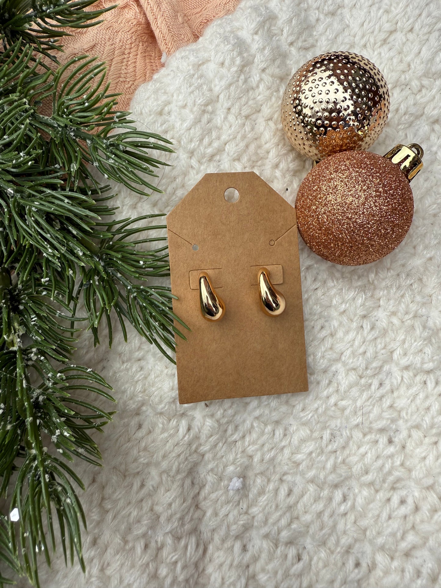 Thick Gold Earrings