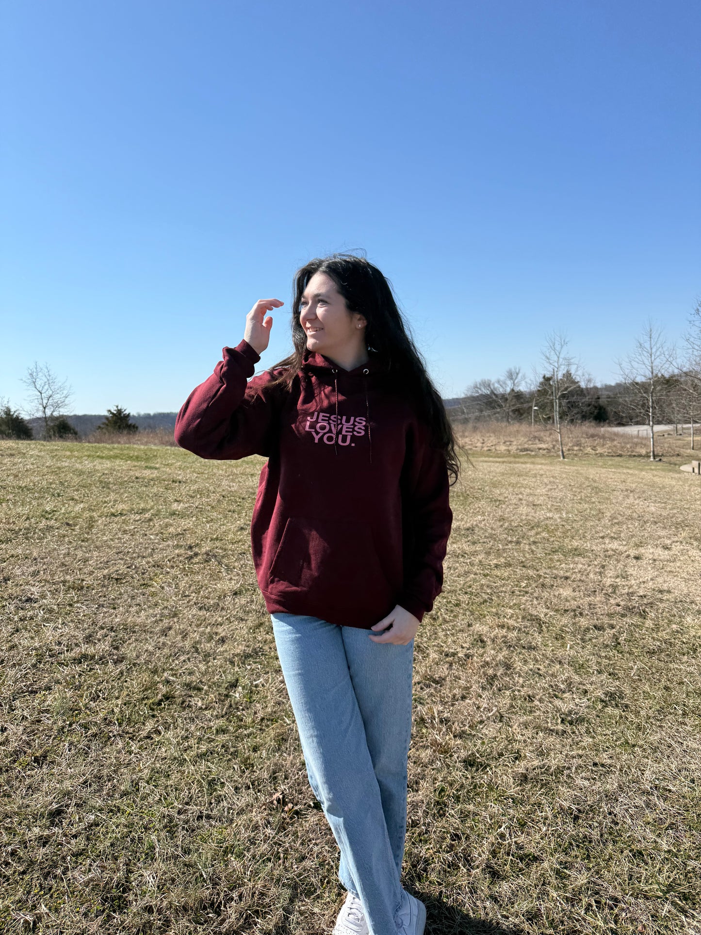 JLY maroon hoodie