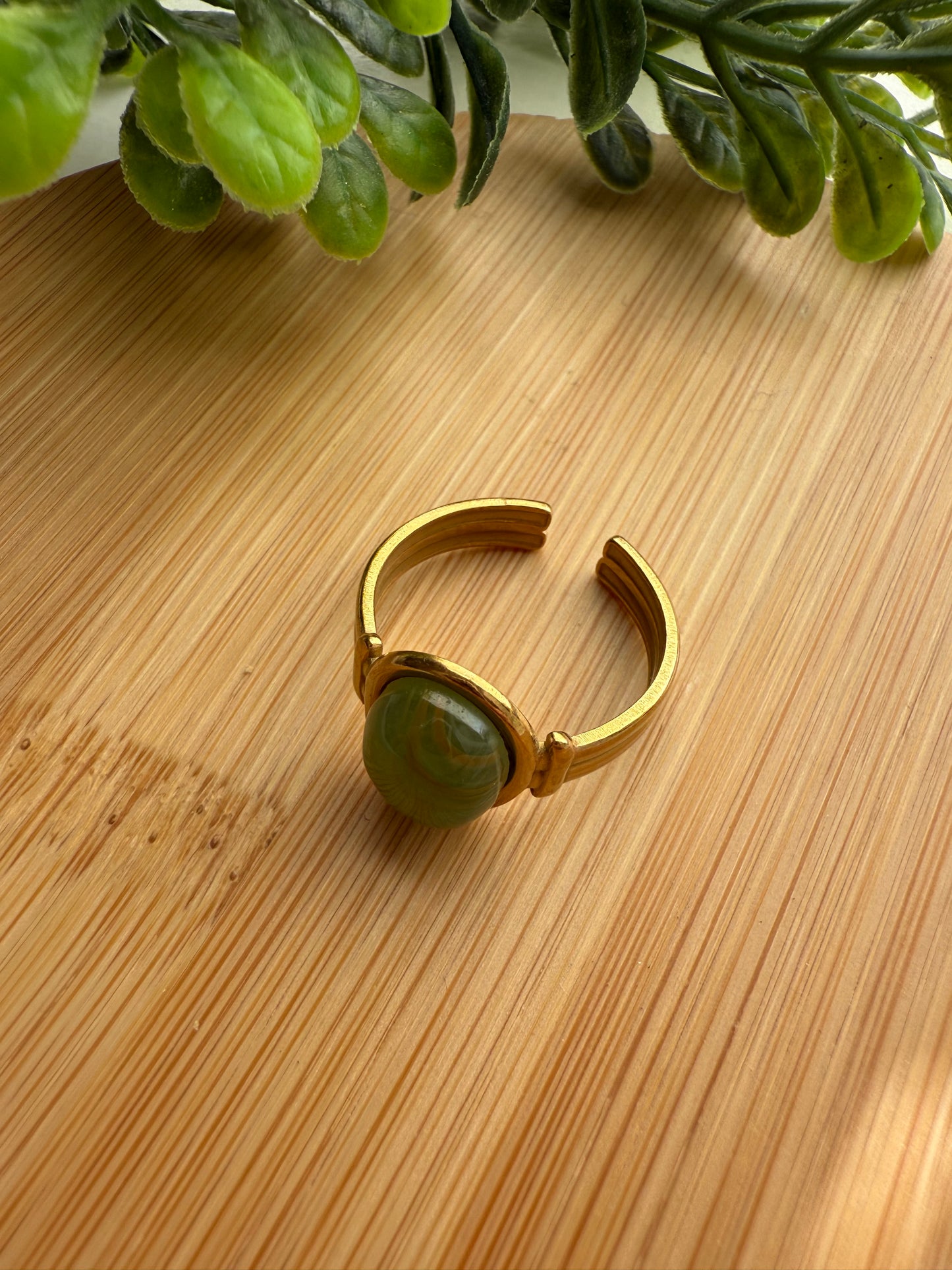 Jade Stone Ring