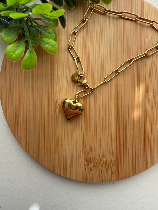 Heart Chain Bracelet