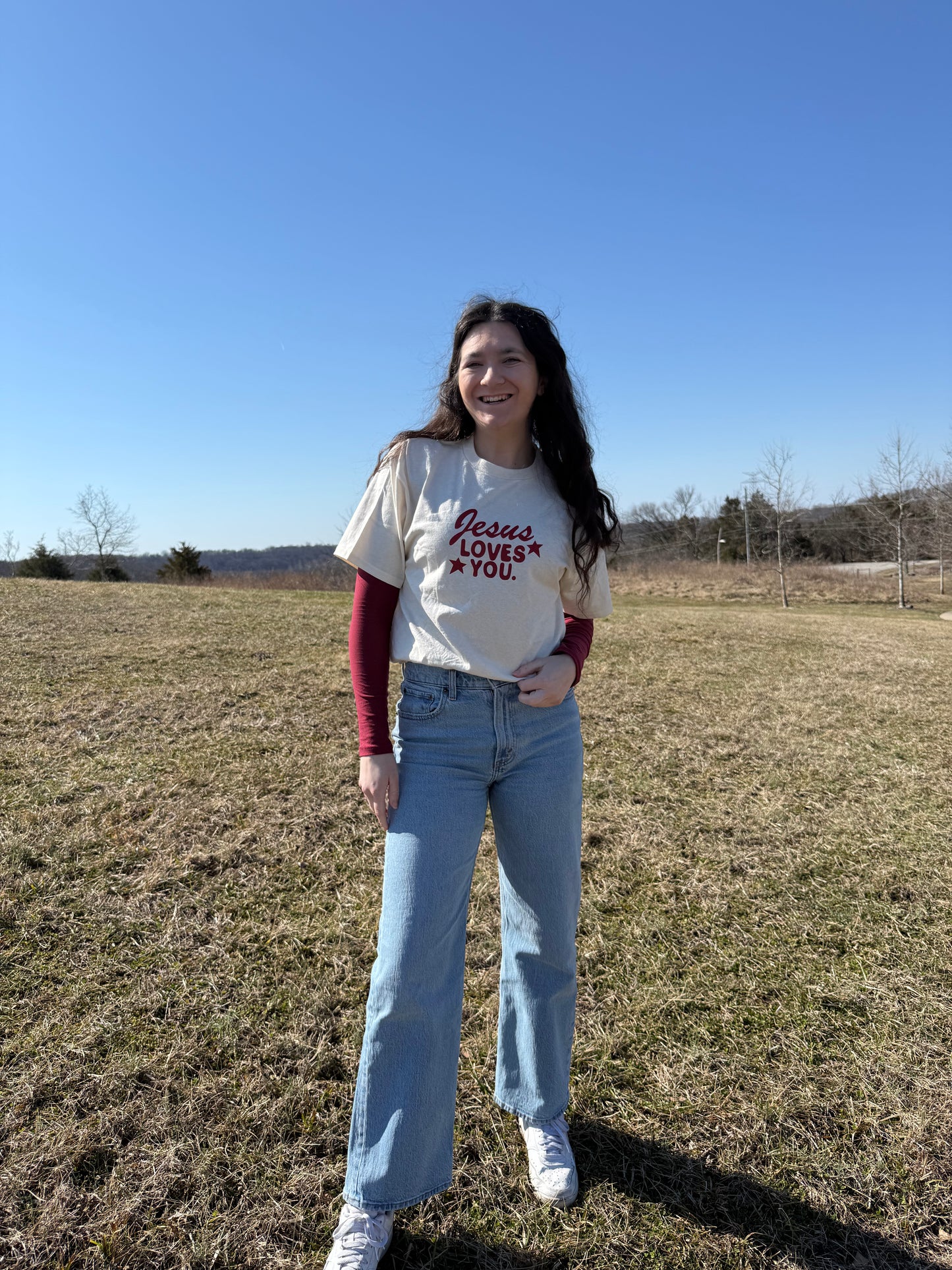 JLY ivory tee