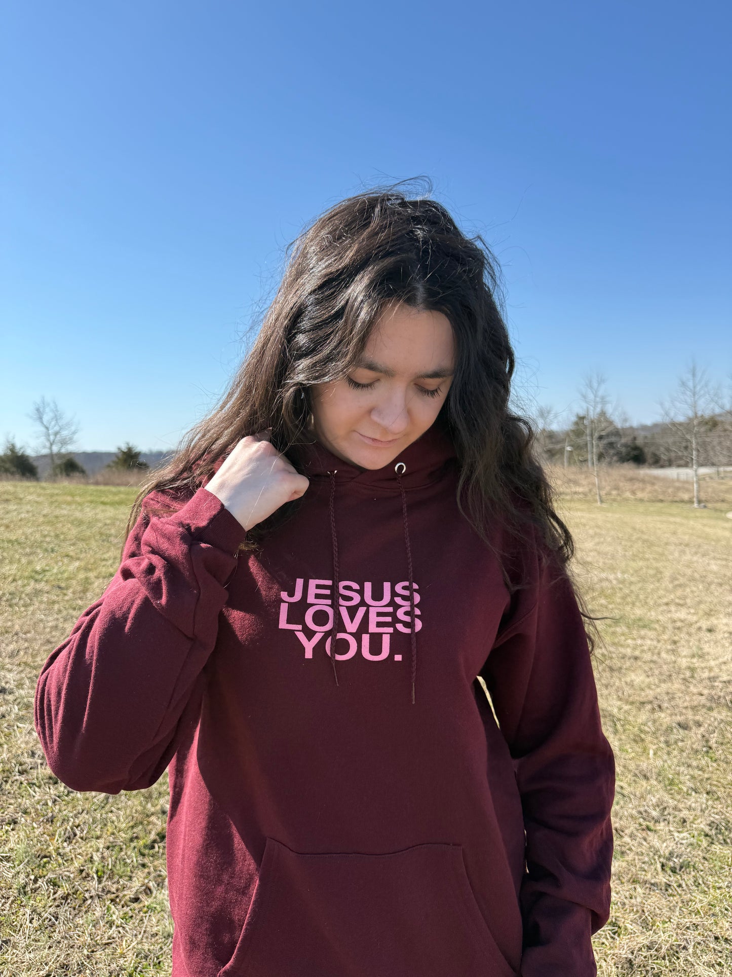 JLY maroon hoodie
