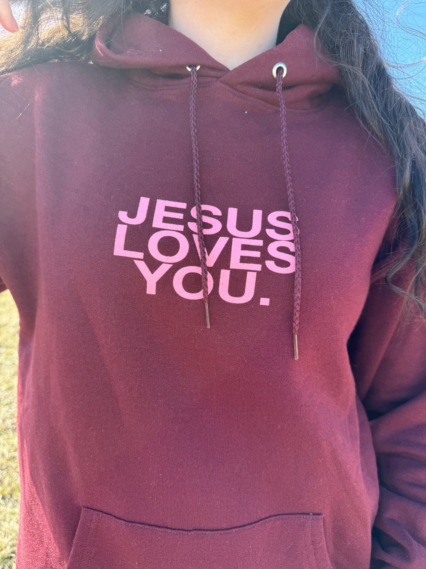 JLY maroon hoodie